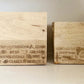 Set Of Two Engraved Cheese & Wine Word Crates