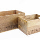 Set Of Two Engraved Cheese & Wine Word Crates