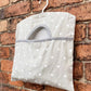 Cotton Peg Bag With Grey Hearts Design