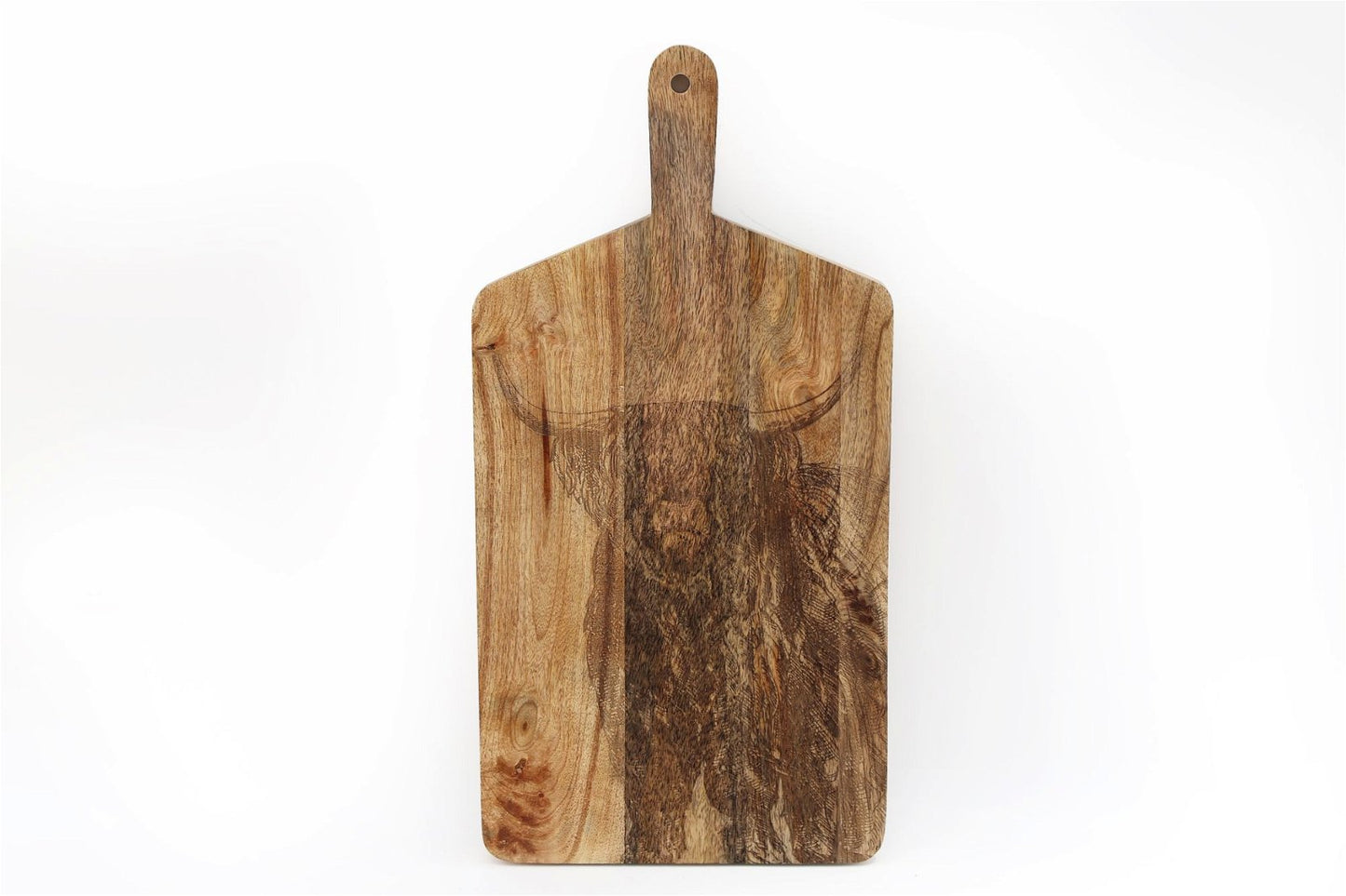 Wooden Chopping Board With Highland Cow Engraving 50cm