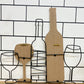 Wine Bottle & Glasses Wall Decoration 42cm
