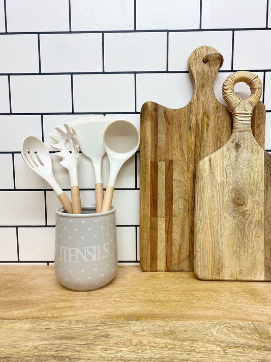 Hearts Design Utensil Holder