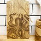 Octopus Engraved Wooden Cheese Board