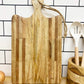 Striped Wooden Large Chopping Board