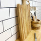 Striped Wooden Large Chopping Board