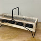 Four Piece Candle Holder in Wooden Display Tray