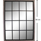 Grey Window Style Wall Mirror 60x80cm
