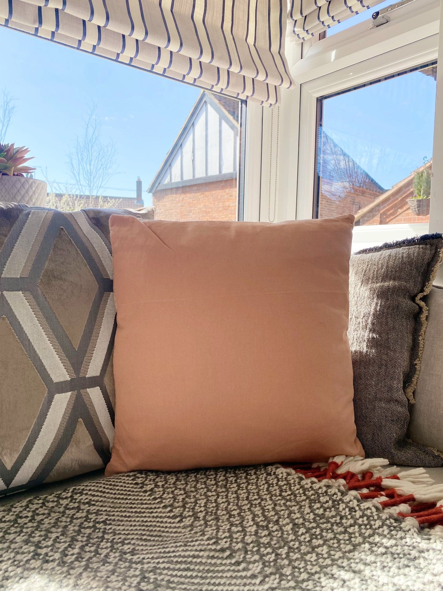 Pink Square Scatter Cushion