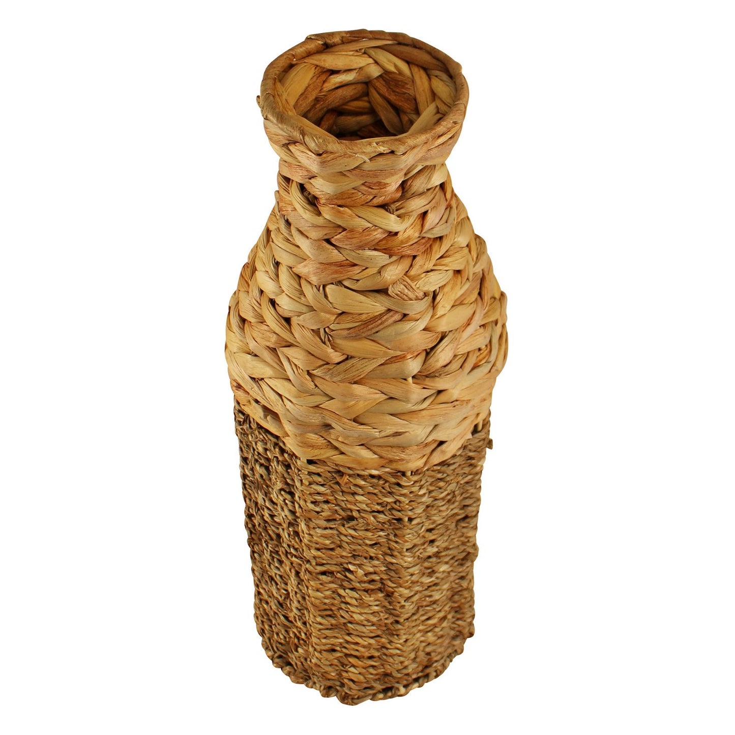Natural Interiors Bamboo & Seagrass Vase, 45cm.