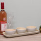 Natural Interiors Bamboo Set Of 3 Serving Bowls On Tray