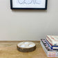 Wooden Triple Tealight Holder with Bark Detail