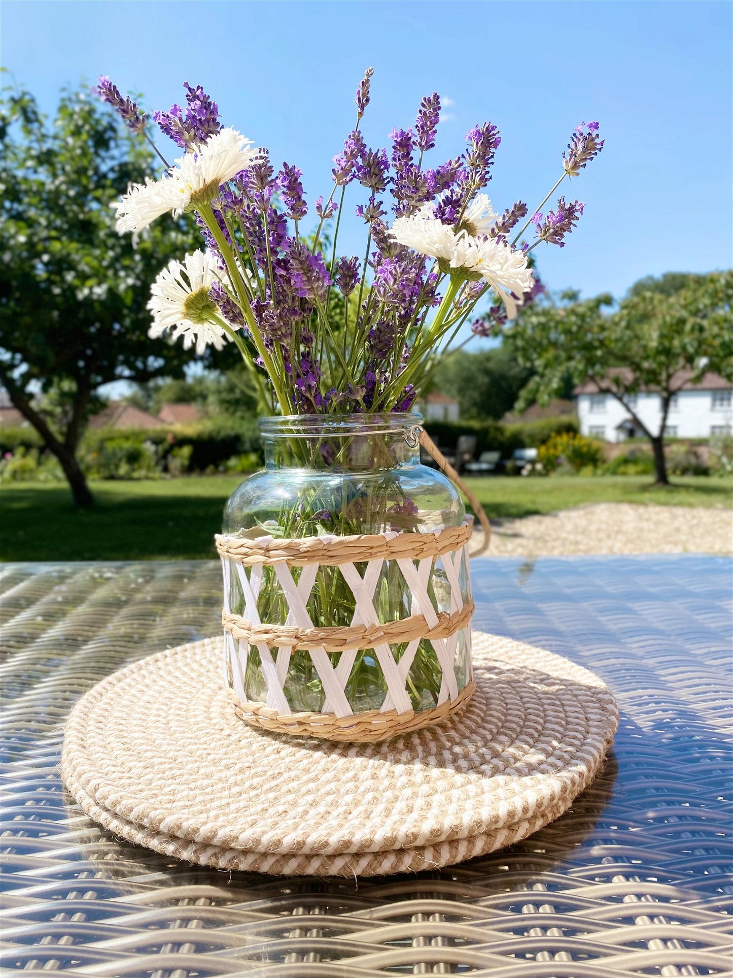 Candle Lantern with Weave