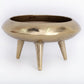 Gold Metal Planter/Bowl With Feet 39cm