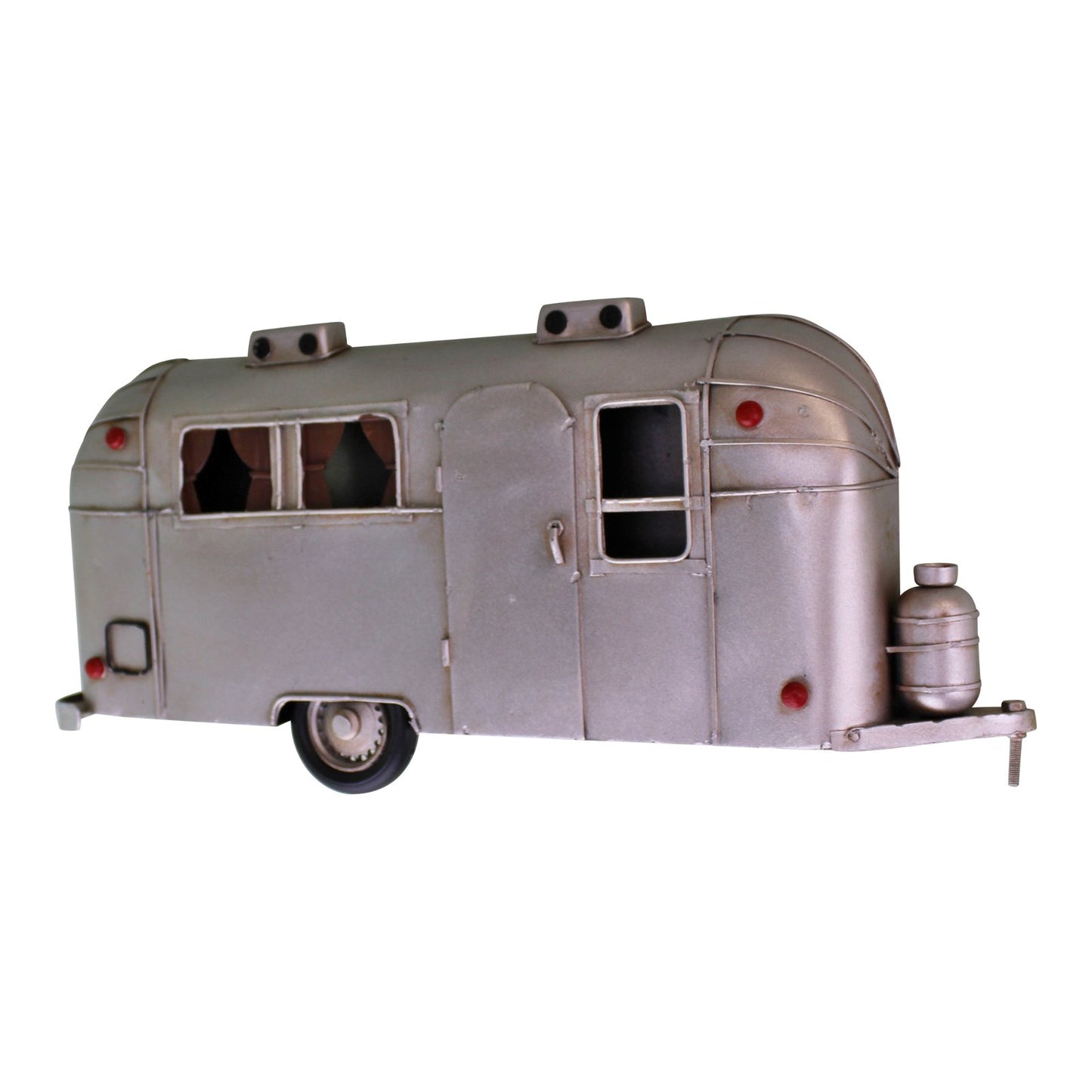 Wall Hanging Silver Metal Camper Decoration