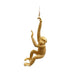 Gold Resin Hanging Monkey Decoration