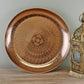 Decorative Copper Metal Tray With Etched Design
