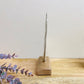 Metal Silver Entwined Hearts On A Wooden Base Medium