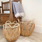 Set of Three Round Willow Baskets
