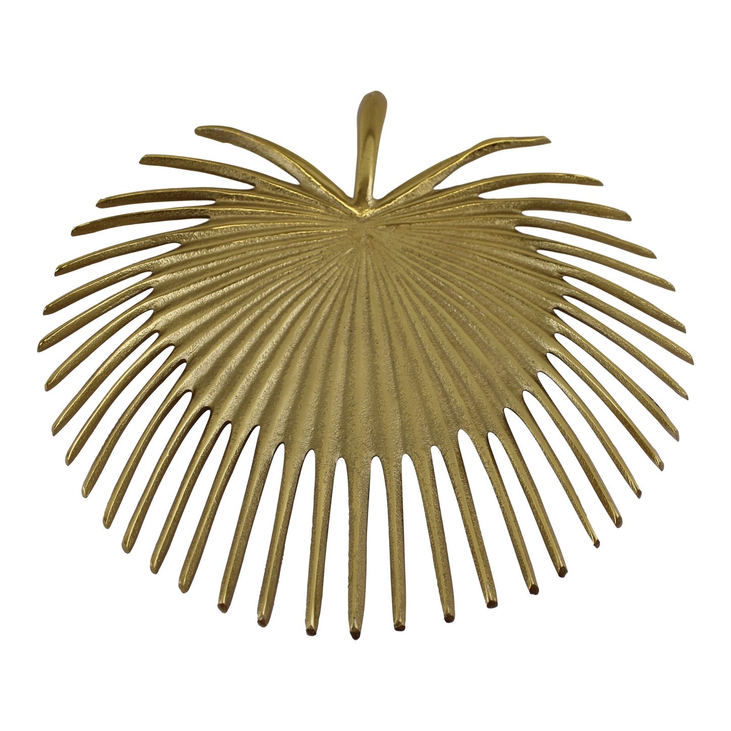 Leaf Shape Gold Metal Decorative Plate