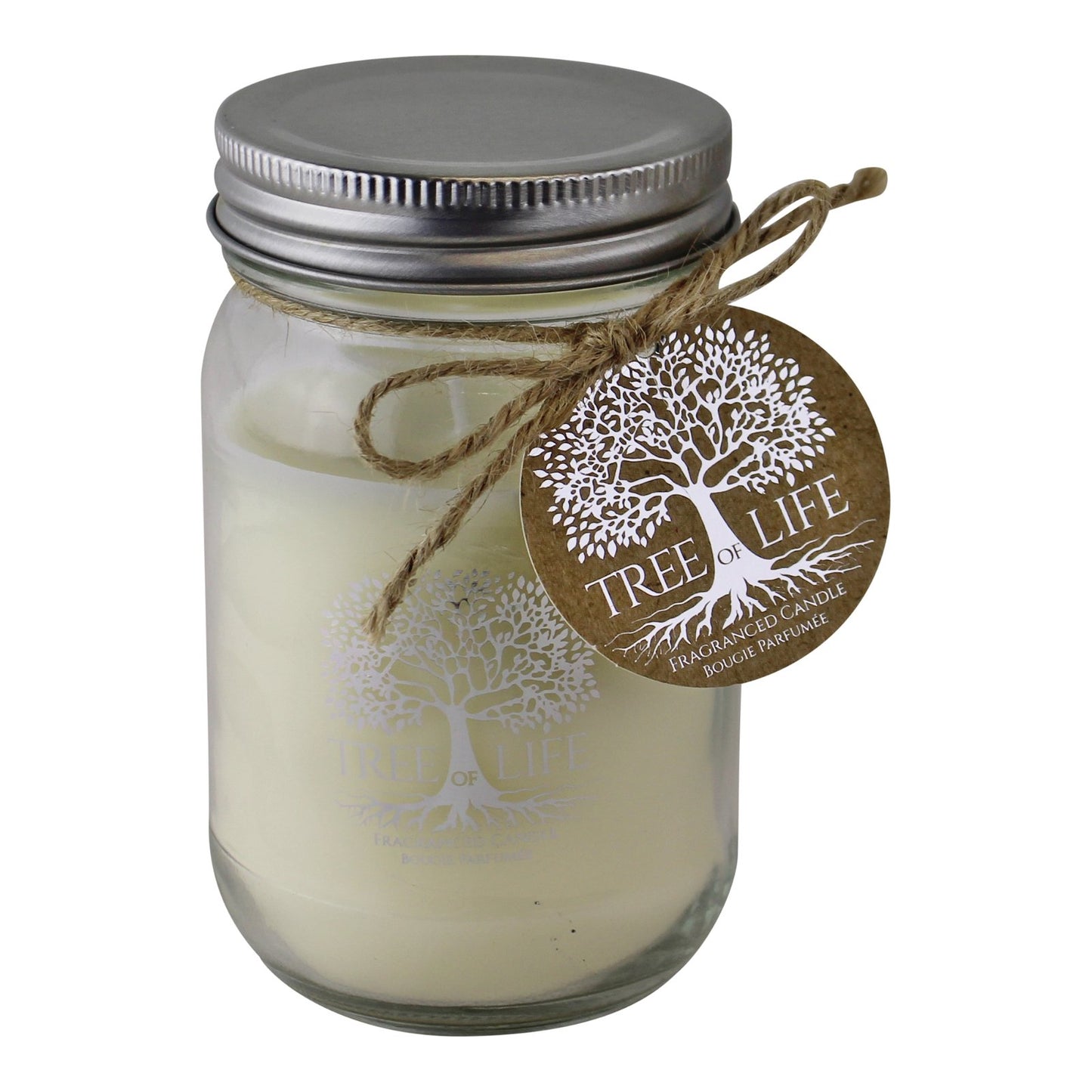 Tree Of Life Fragranced Candle In Glass Jar With Lid