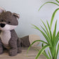 Brown Fabric Fox Doorstop