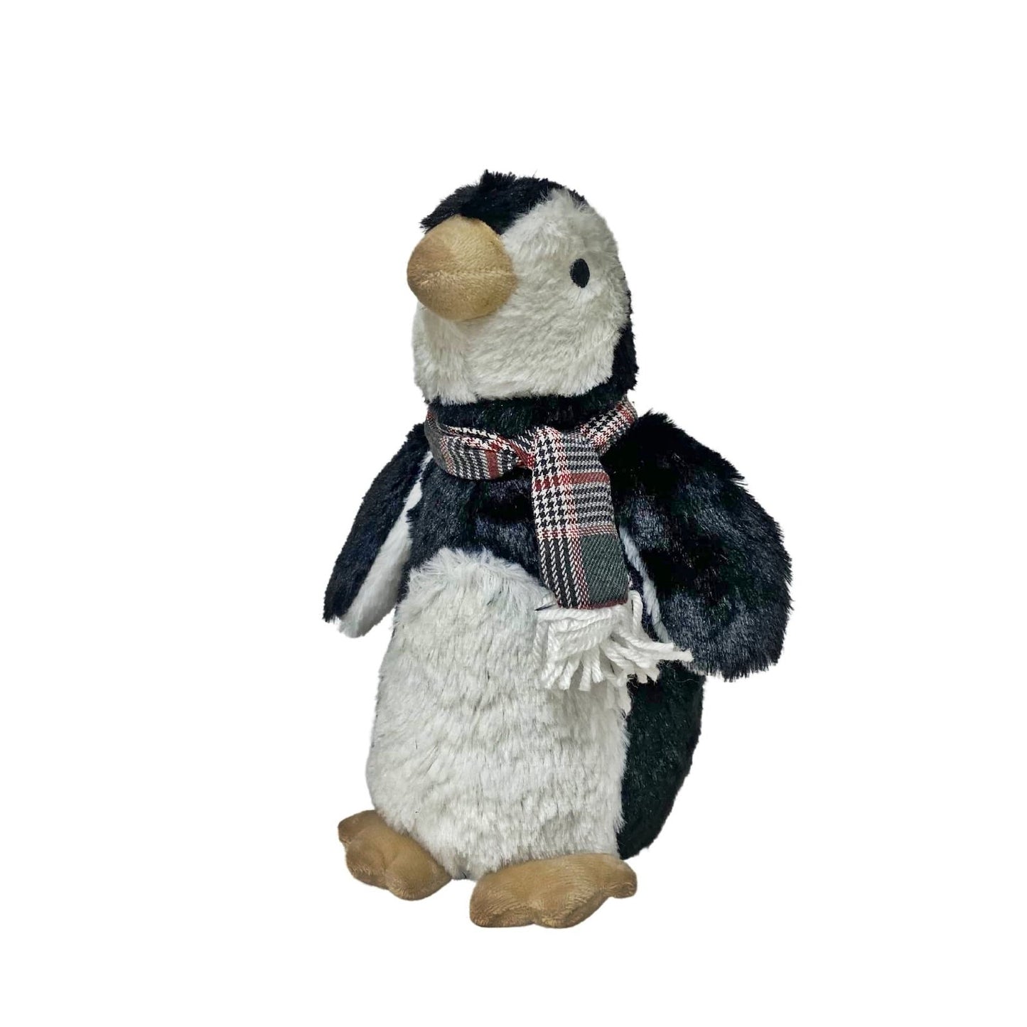 Faux Fur Fabric Penguin Doorstop