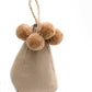 Beige Pompom Doorstop