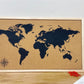 Framed Cork Board Map