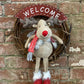 Red Nose Deer Wall Decoration 46cm