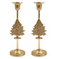 Gold Christmas Tree Candle Stick Holder
