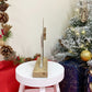 Silver Star On Wooden Base Decoration
