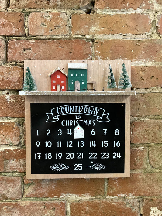 Wooden Christmas Countdown Calendar