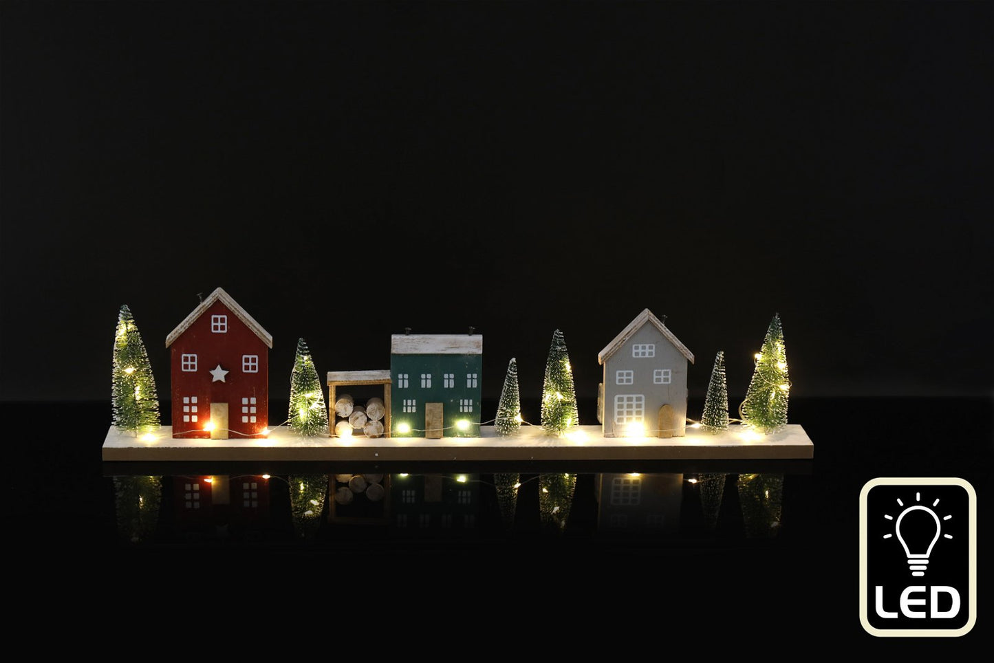 Led Christmas House & Tree Decoration 60cm