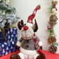 Sitting Reindeer With Knitted Coat