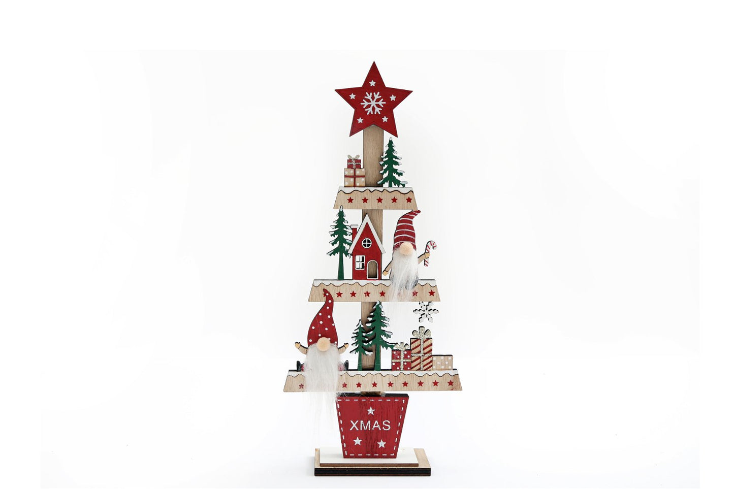 Freestanding Christmas Tree with Gonks