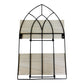 Black Metal Arch with 2 Wooden Shelves