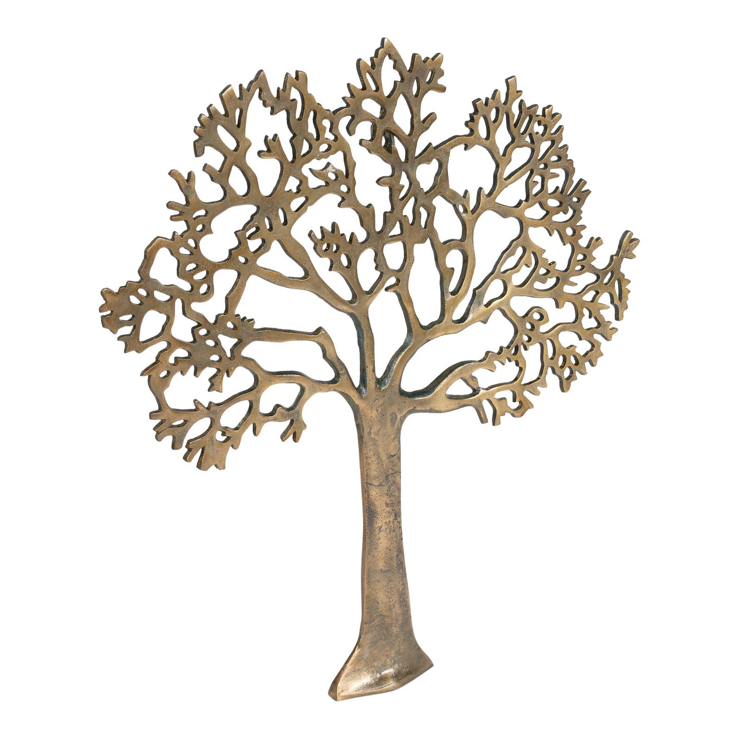 Large Gold Metal Tree Of Life Wall Plaque 61cm