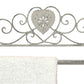 Grey Heart Wall Hanging Towel Rail