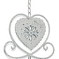 Grey Heart Hanging Decorative Bell