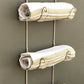 Cream Heart Wall Mounted 3 Towel Holder