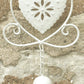 Cream Heart Hanging Decorative Bell