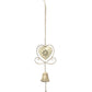 Cream Heart Hanging Decorative Bell