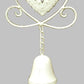 Cream Heart Hanging Decorative Bell