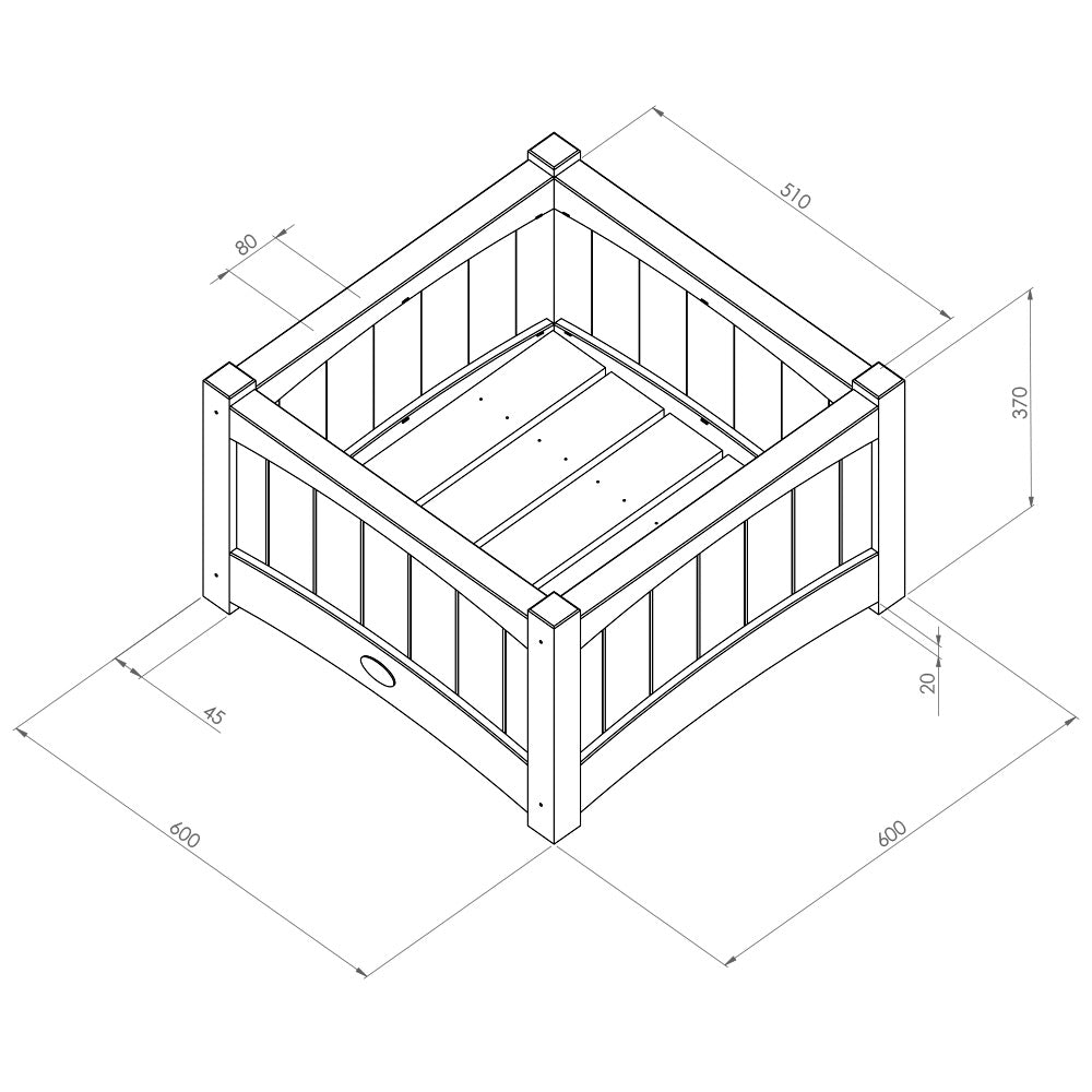 Chelsea Square Planter