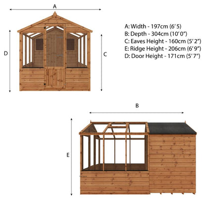Combination Greenhouse & Shed from Mercia
