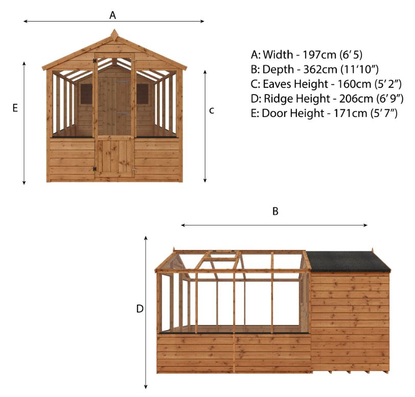 Combination Greenhouse & Shed from Mercia