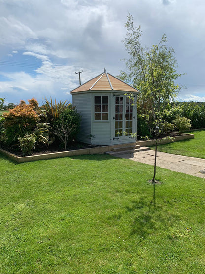 Lichfield Octagonal Summerhouse Cedar Slat Roof
