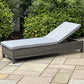 Boston - Lounger with Side Table (Dark Grey)
