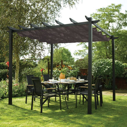 Aluminium Free-standing Pergola Latina Grey