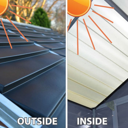 Palram Skylight Grey Apex Shed